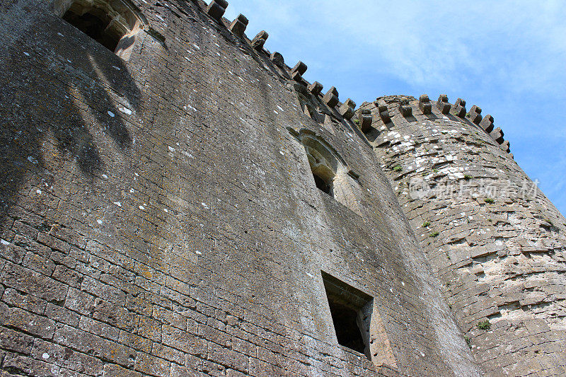 图片Nunney城堡废墟，靠近Frome, Somerset, England, UK